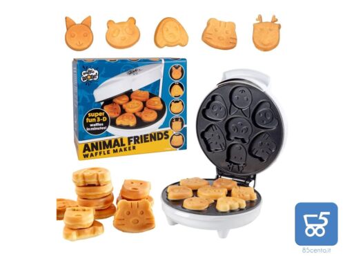 Mini Waffle Maker 7 Forme Animali Pancakes Frittelle Divertimento Dolci Bambini - Foto 1 di 4
