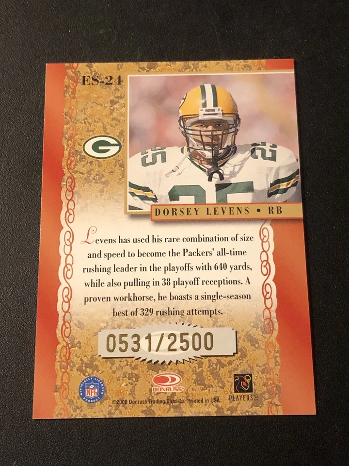 2000 Donruss Elite Elite Series /2500 Dorsey Levens #ES-24 - Image 2 of 2