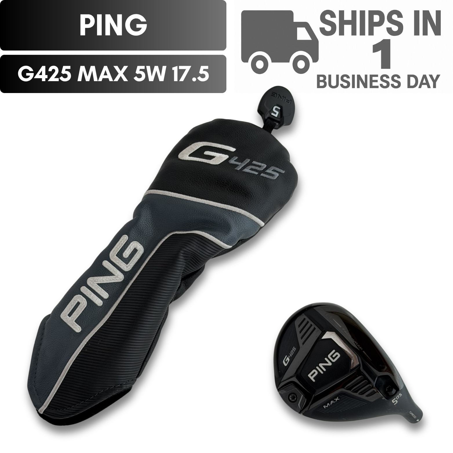 PING G425 MAX 5W 17.5* Fairway Wood Head Only Right Hand USED FAST SHIP #7608