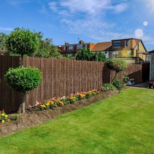 4m Natural Willow Fence Garden Screening Outdoor Privacy Panels