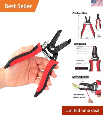 High-Performance 10-22 AWG Wire Stripping Pliers | Safe & Efficient Cutting Tool