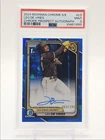 LEO DE VRIES 2024 BOWMAN CHROME 1ST SAPPHIRE PADRES AUTO /199 PSA 9 Q4034