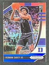 2020-21 Panini Prizm Draft Picks - Vernon Carey Jr. #27 Red White & Blue RC