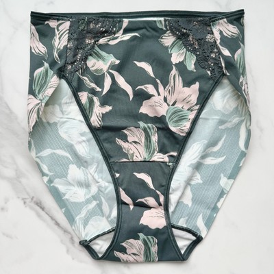 Soma Vanishing Tummy With Lace High-Leg Brief Panty Bloom Breeze Everglade S/M/L