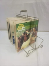 Vintage Mid Century Metal Wire Record LP Rack Holder 1950s Atomic MCM