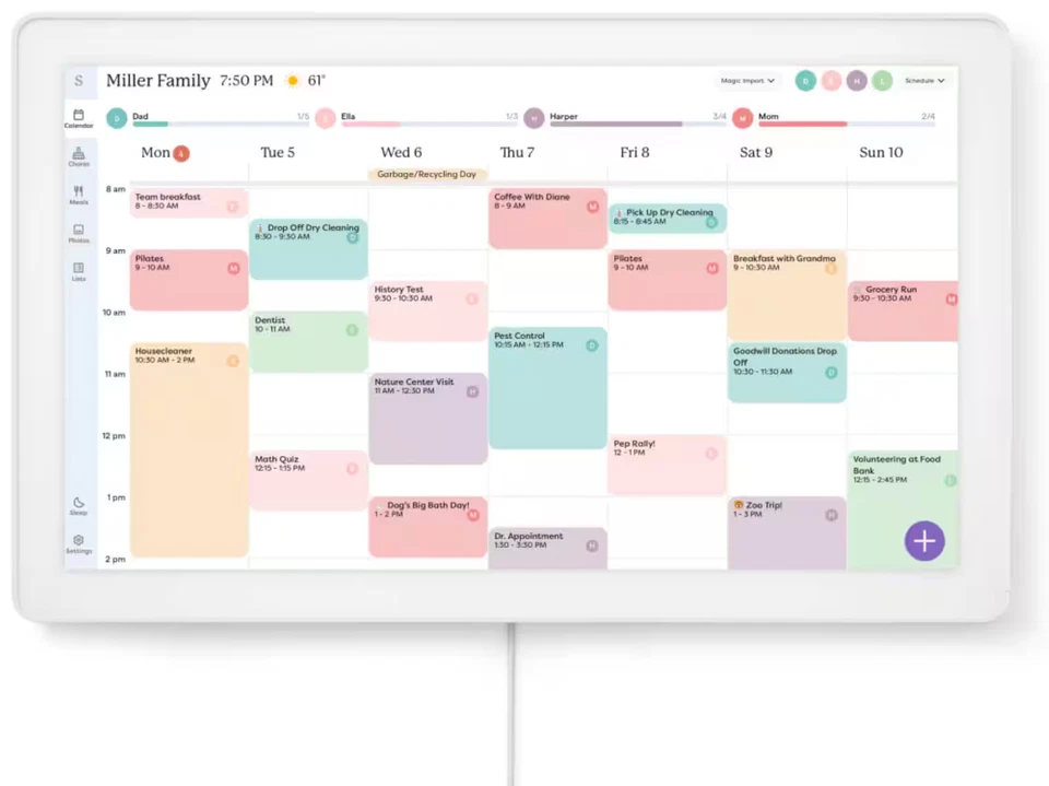 Skylight - Calendar Max: 27 inch Touchscreen Smart Calendar and Family Organi...