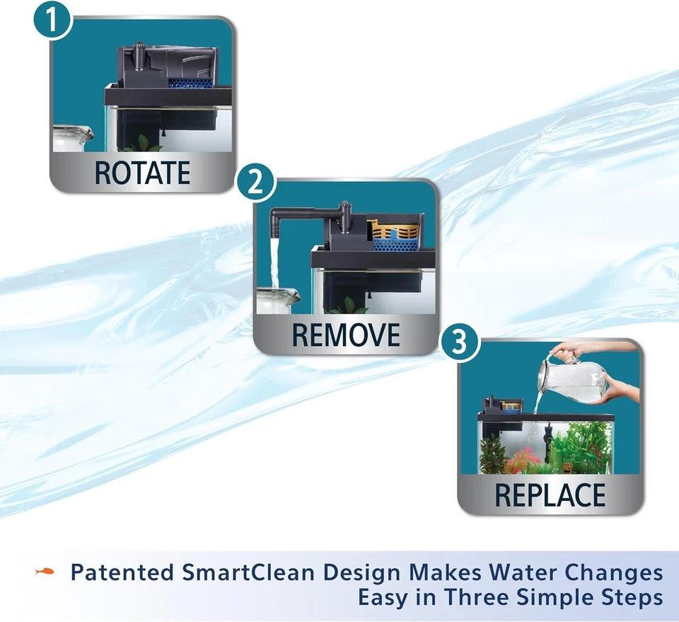 Aqueon Aquarium Fish Tank SmartClean Power Filter with EcoRenew 50-90 Gallons  - Image 4 of 4