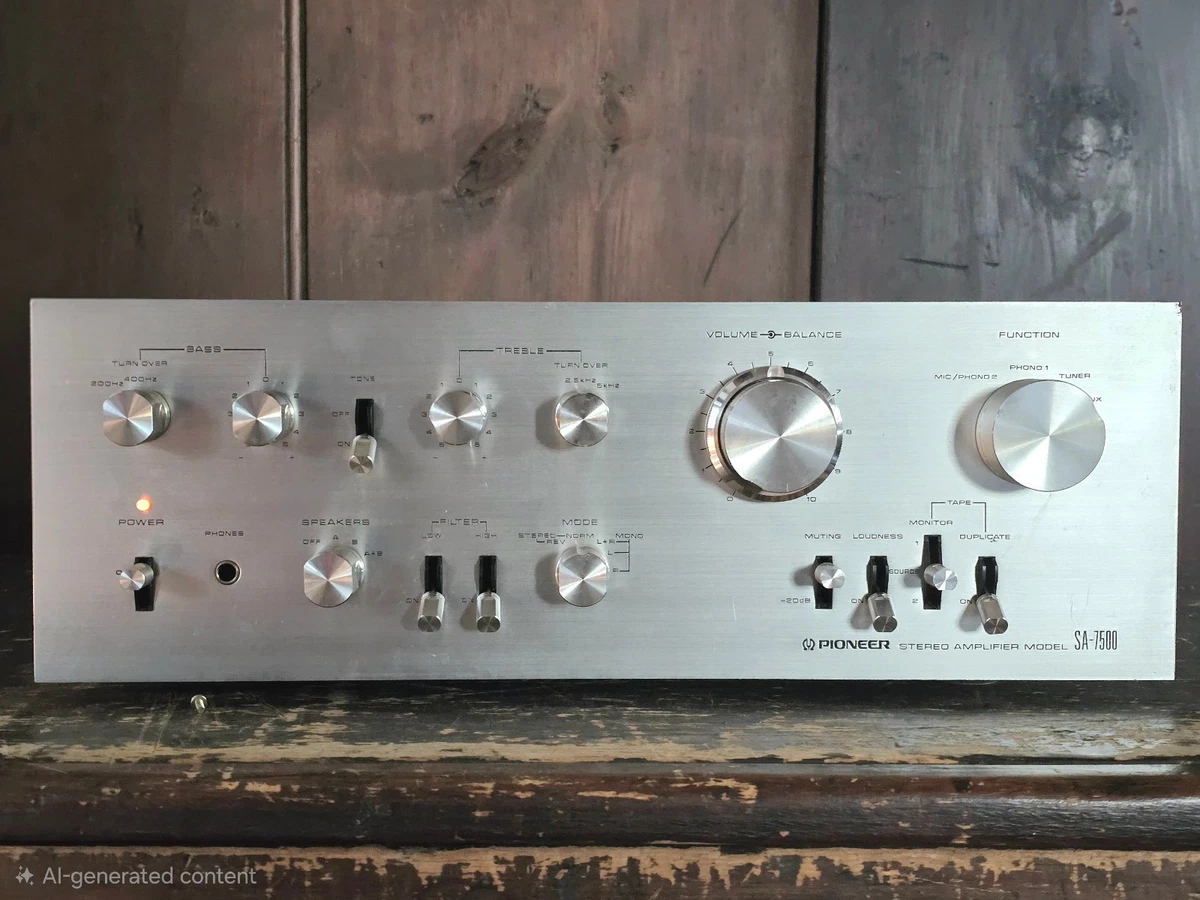 Pioneer SA-7500 Stereo Amplifier, Pro Serviced, Exceptional