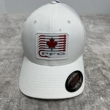 Columbia Hat Cap Fitted Small Medium Mesh Trucker Canada Maple Leaf PFG Patch