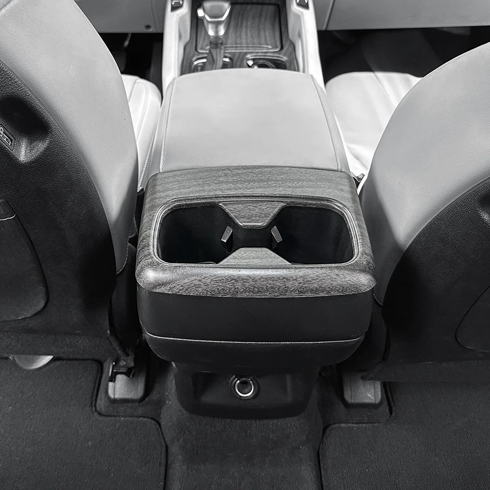 Cubierta de marco para portavasos de agua trasero interior ABS para KIA Telluride 2020-2025 Foto 4 de 4