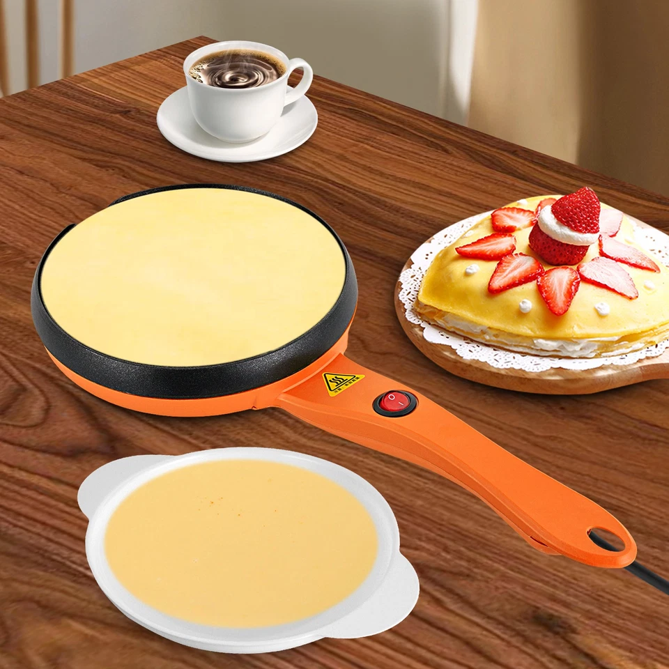 7 inch Electric Crepe Maker Non-Stick Pan Frying Pancake Baking Griddle Machine - image 2 of 4