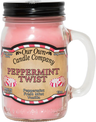 Balsam Pine Scented Mason Jar Candle   13 Oz, Long Lasting 100 Hour Burn, Soy Bl