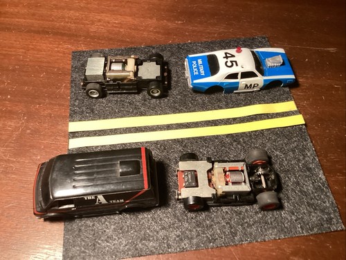 Tyco Slot Cars,A-team Van & Military Police.2 Items,Hong Kong - Picture 4 of 9