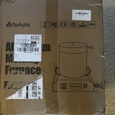 TOAUTO 1800W 8KG Large Electric Aluminum Melting Furnace for Scrap Metal Recycle