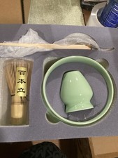 Matcha Set, 5 Pcs Japanese Matcha Whisk Set - 16oz Bowl with Spout, Bamboo Scoop