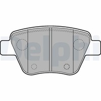 Delphi LP2178 Bremsbelagsatz, Scheibenbremse FüR Audi Seat Skoda VW