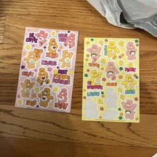 Vintage Care Bears Sticker Sheet. One Sheet As Shown Unused 2003  1 Sheet Part