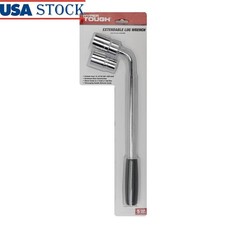 Extendable Lug Wrench 15-22 Inch Tire Tool Heavy Duty Steel Sockets 4 Sizes New