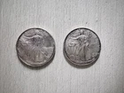 United States Mint - American Eagle Silver Coins 1 oz .999 Fine - Lot of 2