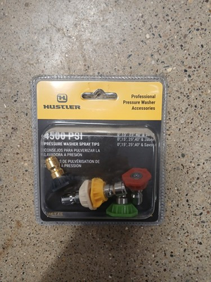 #ad HUSTLER 607372 4500 PSI Quick Connect Pressure Washer Spray Tips Set Of 5 $19.99