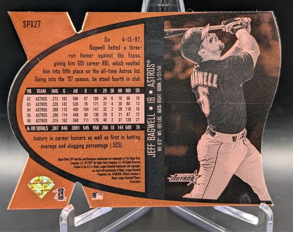 1997 SPx - Jeff Bagwell #SPX27 Bronze - Image 2 of 4