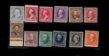USA #219 - #229 Mint Fine - Very Fine Original Gum Hinged Set