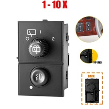 1-10X Rear Wiper Switch Fog Light Control for 03-06 Chevy Silverado GMC Cadillac