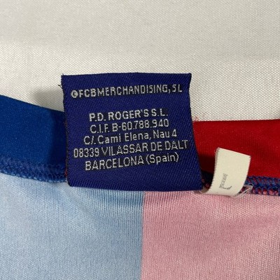 VTG Ronaldinho #10 FC Barcelona Team Store Red Blue Jersey Men's