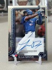 2025 Topps Chrome - Rookie Auto Luis De Los Santos #RA-LD (AU, RC) Blue Jays