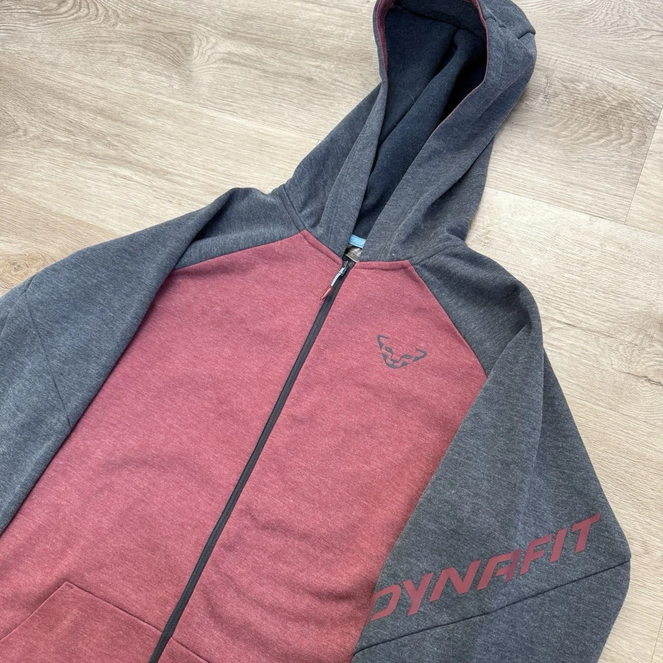 Chaqueta Dynafit 24/7 Polartec con Capucha Cremallera Para Hombre Pequeña Borgoña Polar Rendimiento Foto 2 de 4