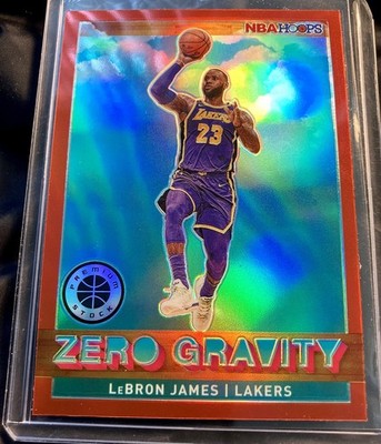 LeBron James 2019-20 Panini Hoops Premium Stock  Zero Gravity Red #18 Rare SSP