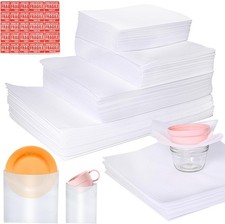 540Pcs Dish Packing Set: 270 Foam Pouches(4 Sizes) & Sheets +270 Fragile Sticker