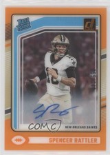 2024 Panini Clearly Donruss Rated Rookie Orange 55/249 Spencer Rattler Auto 1ji9