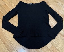 Black Off the Shoulder Knit Long Sleeve Sweater