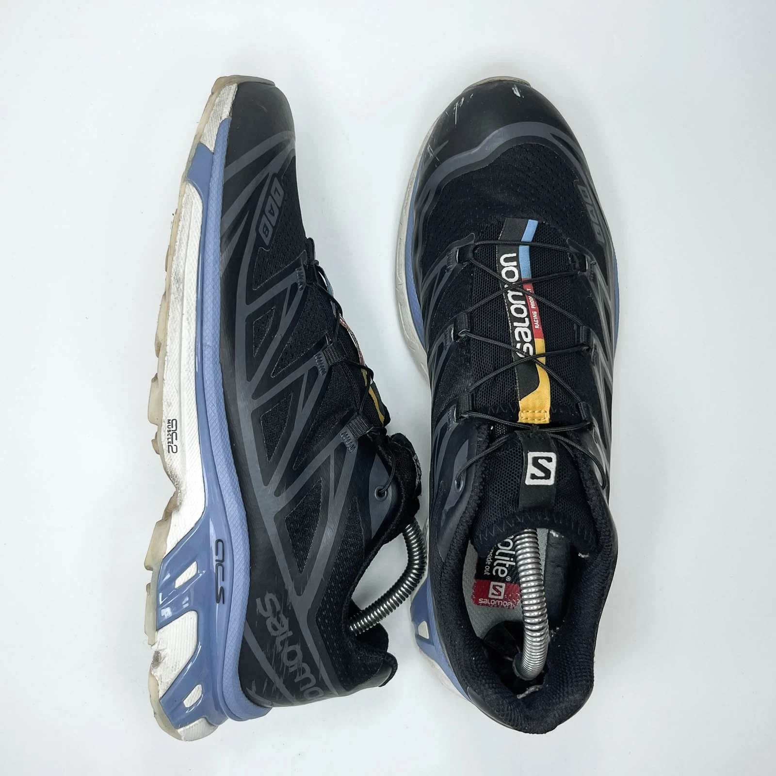 Salomon XT 6 trasparente nero blu UK TAGLIA 8