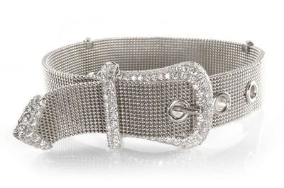 Tiffany & Co Belt Buckle Armband 950 Platin Brillanten ca. 3,0 ct [BRORS 19580] - Bild 1 von 4