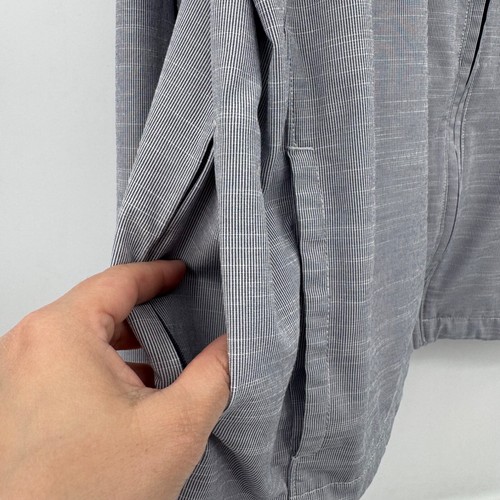 Chaqueta Travis Mathew Hombre XL Blanco Gris Rayas Cremallera Completa Ligera Cintura Ajustada - Imagen 7 de 17