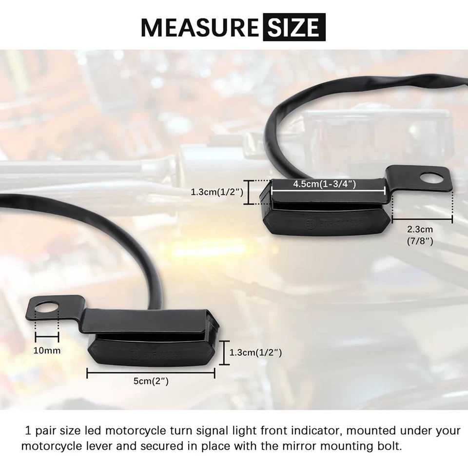 Luces de manillar señales de giro para motocicleta Harley Davidson Sportster 1200 883 Foto 2 de 4