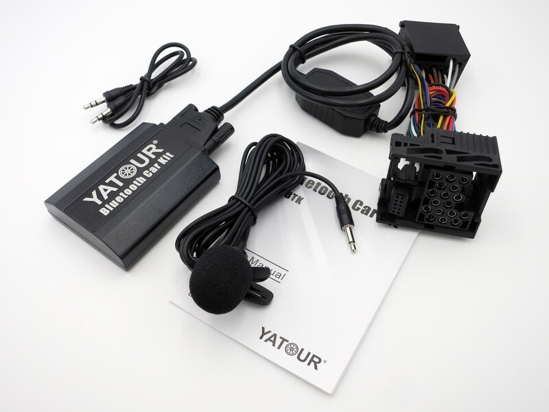 Yatour BTK Bluetooth Car Kit Music CD Changer For 17Pin Round Plug