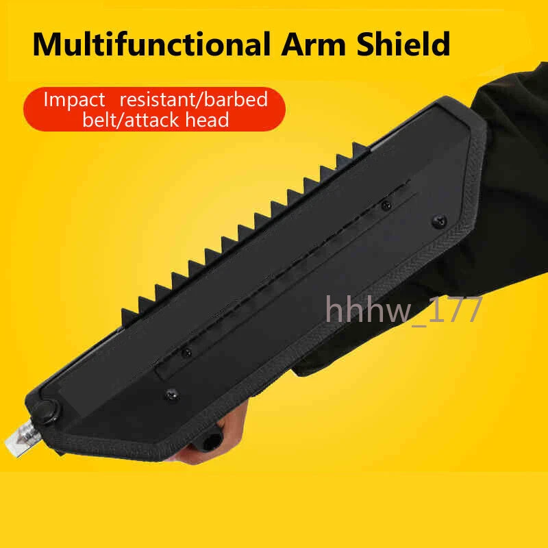 Square PC Riot Aluminium Alloy Shield Arm Shield Multifunctional with Serrated - Image 2 of 4