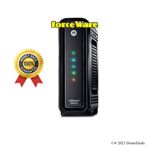 Arris Motorola SB6121 DOCSIS 3.0 Cable Modem with forceWare - Picture 1 of 2