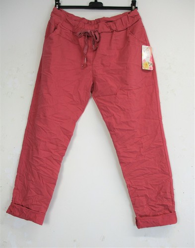 LagenLook Ladies Stretchy 95% Cotton 'Magic' Trousers/Pants: Size Reguar & PLus - Picture 3 of 76