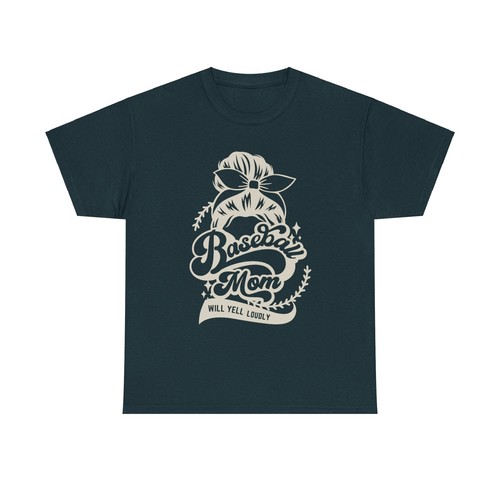 Baseball Mom Unisex Heavy Cotton Tee - Picture 2 of 45