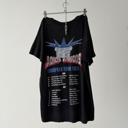 90s Vintage 1995 Ramones ‘Adios Amigos’ Tour Damaged Band T-Shirt Size XL - Picture 2 of 10