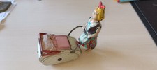 KINDERWAGEN MIT MUTTER - MECHANISCH - AUFZIEHBAR - GÖSO - GÖTZ & SOHN FÜRTH!!!!!