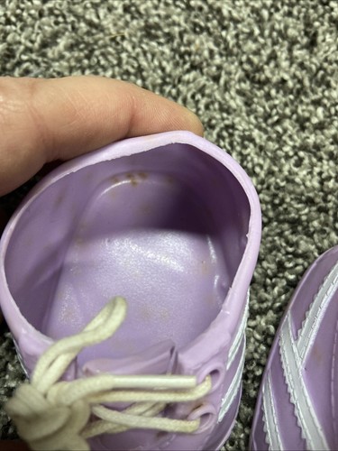 RATE Set Of Vintage 1984 Cabbage Patch Kids Doll Shoes! Purple / Hong Kong - Imagen 9 de 12