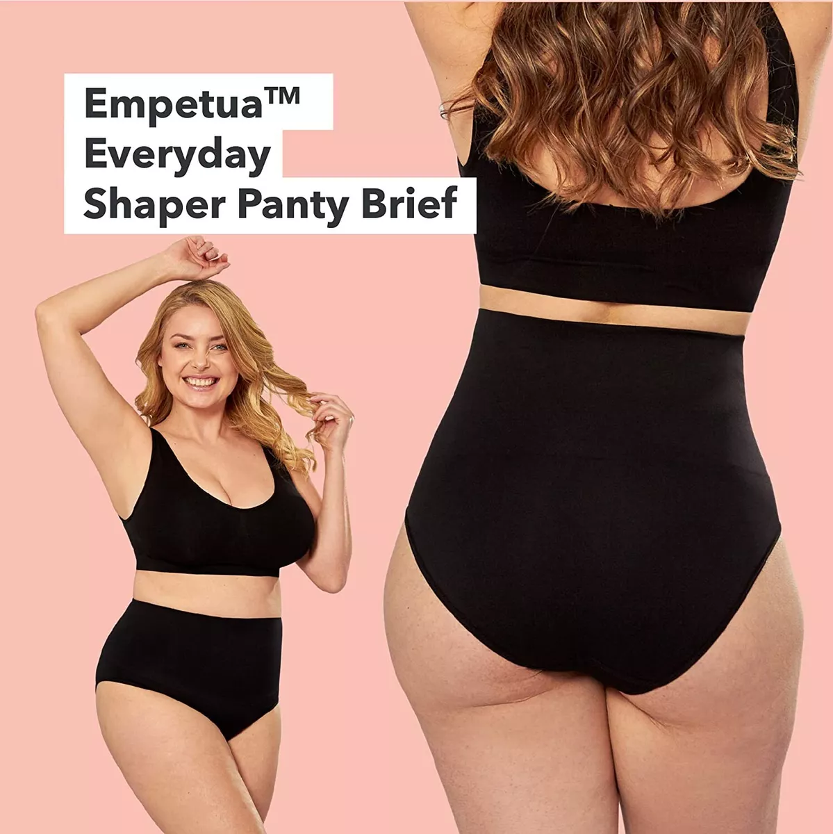 Empetua High Waisted Shaper Panty Black XXXL Plus Size New in Package