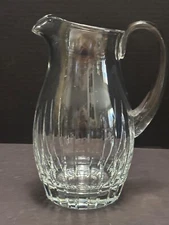 Block RHAPSODY PITCHER 10.25" Clear 88 Oz Deep Vertical Ribs
