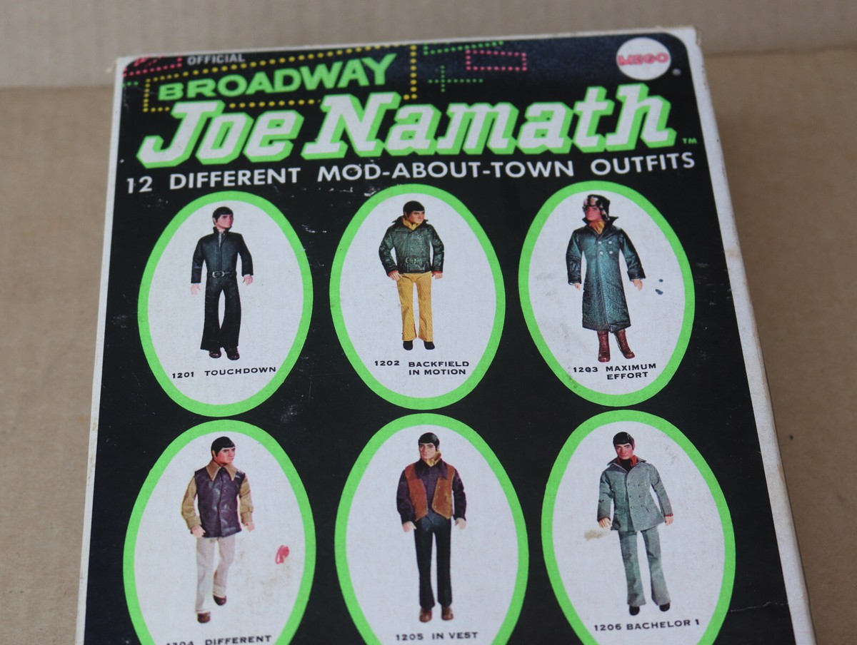 Rare Vintage Mego Broadway Joe Namath NY Jets Football