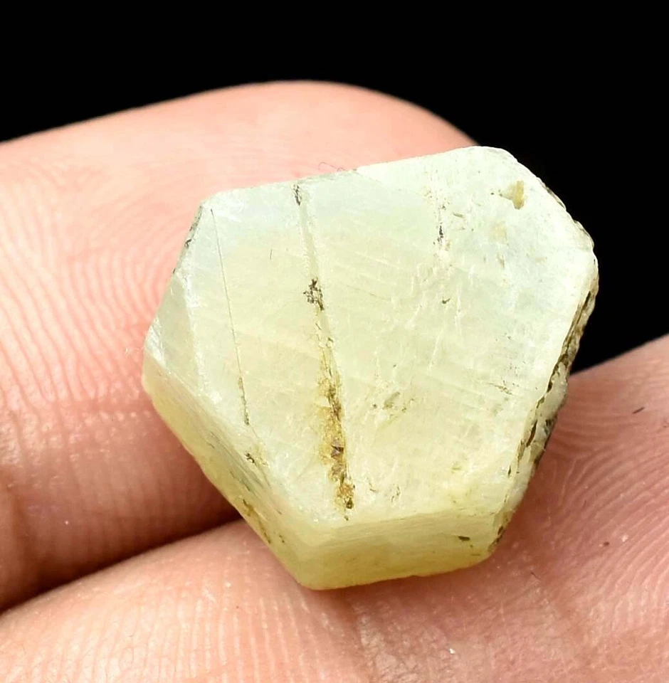 Gemas sueltas ásperas sin calentar zafiro blanco africano natural calidad AAA 26,10 quilates- Foto 2 de 4